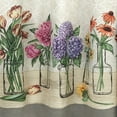 thumbnail image 4 of Achim Garden Blooms Multi Elegance - Luxurious 58" x 36" Tier & Valance Ensemble, 4 of 6