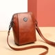 thumbnail image 4 of Mochila vertical para teléfono, bolsa cruzada pequeña, estilo minimalista, teléfono inteligente, bolsa para mujer, portátil, ajustable, material de cuero, para oficina, alta capacidad, fácil, 4 of 6