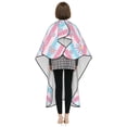 thumbnail image 7 of ZICANCN Hair Cutting Cape for Adults,Pastel Flowers Stripes Cape Salon Barber Cape for Hair Stylist Shampoo Capes Waterproof , 55x66 Inch, 7 of 7