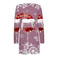 thumbnail image 5 of WXLWZYWL Womens Cardigans Fall Long Sleeve Open Front Sweaters Snowflake Xmas Tree Pumpkin Graphic Cardigan Lightweight Coat with Pocket, 5 of 5