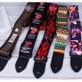 thumbnail image 4 of Correa de guitarra Accesorios de guitarra Correa de piano folk Correa de guitarra de algodón y poliéster con transferencia de calor Correa de hombro Correa cruzada Guitarra eléctrica de madera, 4 of 5