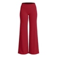 thumbnail image 5 of Wide Leg Legging For Women Elastic High Waist Stretchy Athletic Trouser Fall Casual Workout Yoga Activewear Pants, 5 of 7