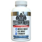 Angry Supplements Monster Test 120ct +Monster Just Tribulus Testosterone Booster