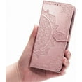 thumbnail image 5 of Samsung Galaxy A20S Case Leather Wallet Flip Magnetic Closure Case Samsung Galaxy A20S Phone Case with Card Slots Protective Cover Case for Samsung Galaxy A20S. SD Mandala - Rose Gold, 5 of 11