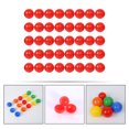 thumbnail image 3 of SHISUYAN 50pcs Empty Colored Round Capsules Capsule Toys Small Plastic Balls 5cm Vending Machine Capsules Balls Small Bingo Raffle Drawing Balls Openable Gumball Container For Easter Favor Red, 3 of 8