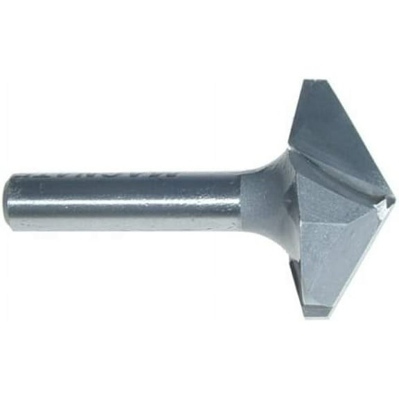 Magnate 723 V-Grooving Router Bit &Mdash, 120 Degree, 1-Inch Cutting Diameter, 1/4-Inch Shank Diameter, 15/3