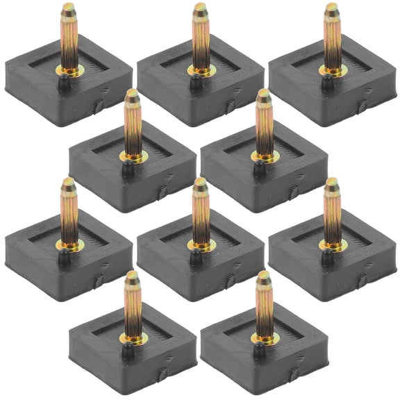 ELAYARD 5Pairs Black Heel Tips Pin for Repairing High Heel Shoes Design