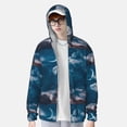 thumbnail image 2 of Kdxio Eiffel Tower at Night Print Women Men Sun Protection UPF 50+ Jackets Zip Up Long Sleeve Hoodie Hiking Lightweight with Pockets, 2 of 7