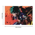 thumbnail image 2 of My Hero Academia Tapestry, Anime Wall Poster Art, Wall Tapestry For Bedroom Living Room Dorm Room, Wall Hanging For Festival Party Events Background Photography Backdrop, 60x40 Inch, 2 of 9