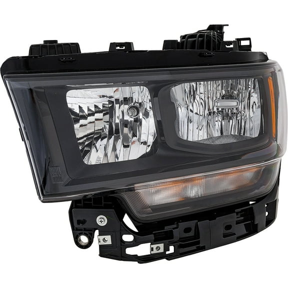 Headlight Compatible with 2019-2022 Ram 2500 3500 Left Driver Halogen With bulb(s)