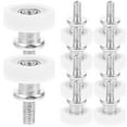 thumbnail image 1 of OULII 10Set Drawer Slide Rollers White Metal Excellent Weighing Capacity Windows, 1 of 8