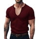 thumbnail image 1 of pstuiky Camisa de manga corta para hombre, Camisa formal con estampado de color para hombre, blusa de manga larga con cuello vuelto, blusa de manga corta con cuello vuelto l, 1 of 6