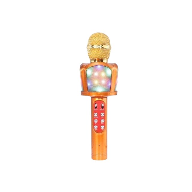 Micrófono Dorado ZX-818 Grabadora USB SD Card Bocina Moreka Moreka Karaoke