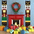 thumbnail image 6 of 1 Pair Nutcracker Christmas Porch Decorations Outdoor Soldier Model Hanging for Kids Home Party, 71" x 12", 6 of 7