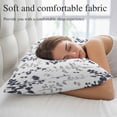 thumbnail image 5 of Grey Black Botanical Pillow Covers King, Watercolor Spring Floral Summer Leaf Soft Brushed Microfiber Breathable Throw Pillow Covers, Pillowcase with Zipper for Couch Sofa Bedroom Living Room 20"x36", 5 of 9