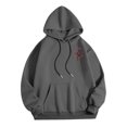 thumbnail image 4 of DHFJKG Womens Oversized Hoodies Floral Print Long Sleeve Sweatshirts Drawstring Pullover Tops Casual Fall Clothes, 4 of 5
