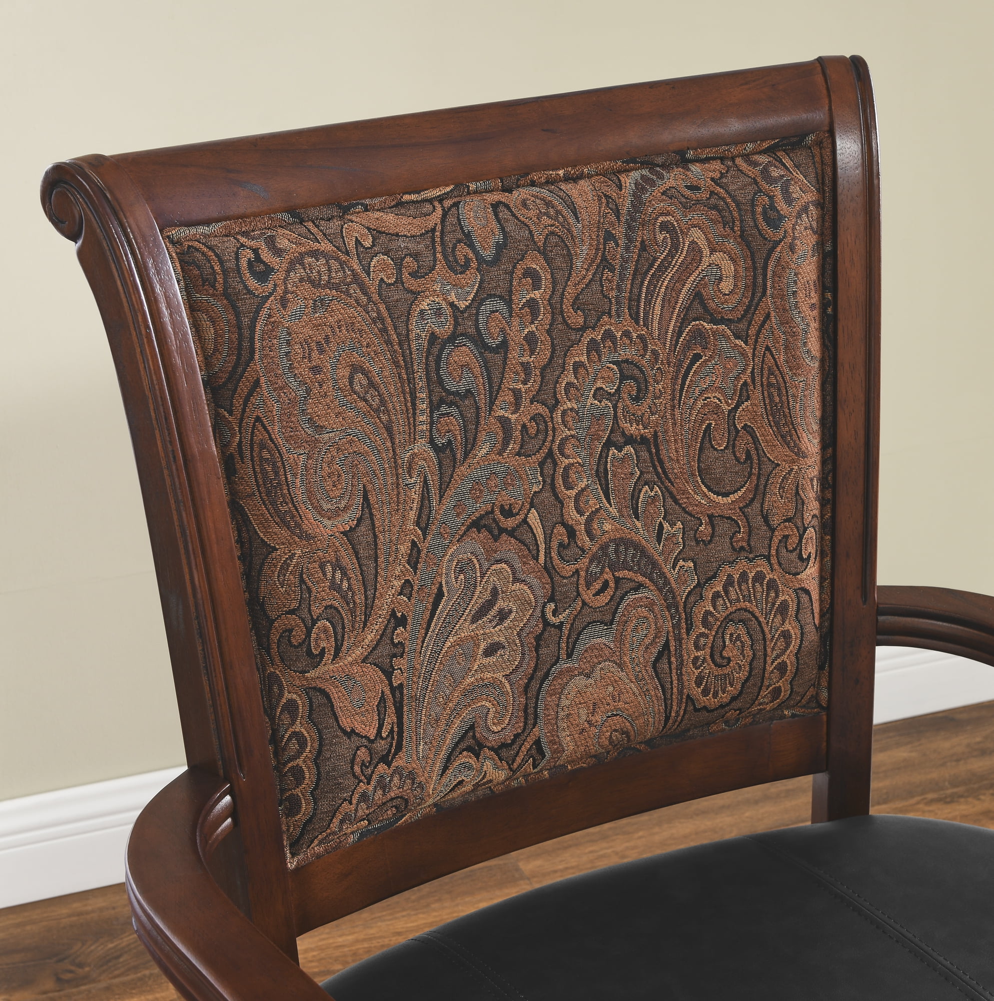 Resenkos European-Style PU leather Wood Dining Chairs Carved Armchair Cffice Chairs Walnut Resenkos European-Style PU leather Wood Dining Chairs Carved Armchair Cffice Chairs Walnut