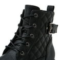 thumbnail image 4 of GLOBALWIN Women's Lace Up Ankle Bootie Military Black Combat Boots 8M, 4 of 8