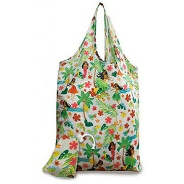 Welcome To The Islands - 2 Foldable Reusable Hawaii Shopping Tote Bags ...