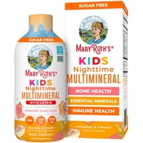 MaryRuth's Kids Liquid Nighttime Multimineral Supplement with Lutein, Peaches and Cream Flavor, Sugar-Free, Gluten-Free, 1-Count, 15.22 fl oz