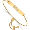 thumbnail image 1 of Ss/Gold Plated Ss La University Of Florida Small Bar Adjustable Bracelet Made In United States gp096ufl-9, 1 of 5