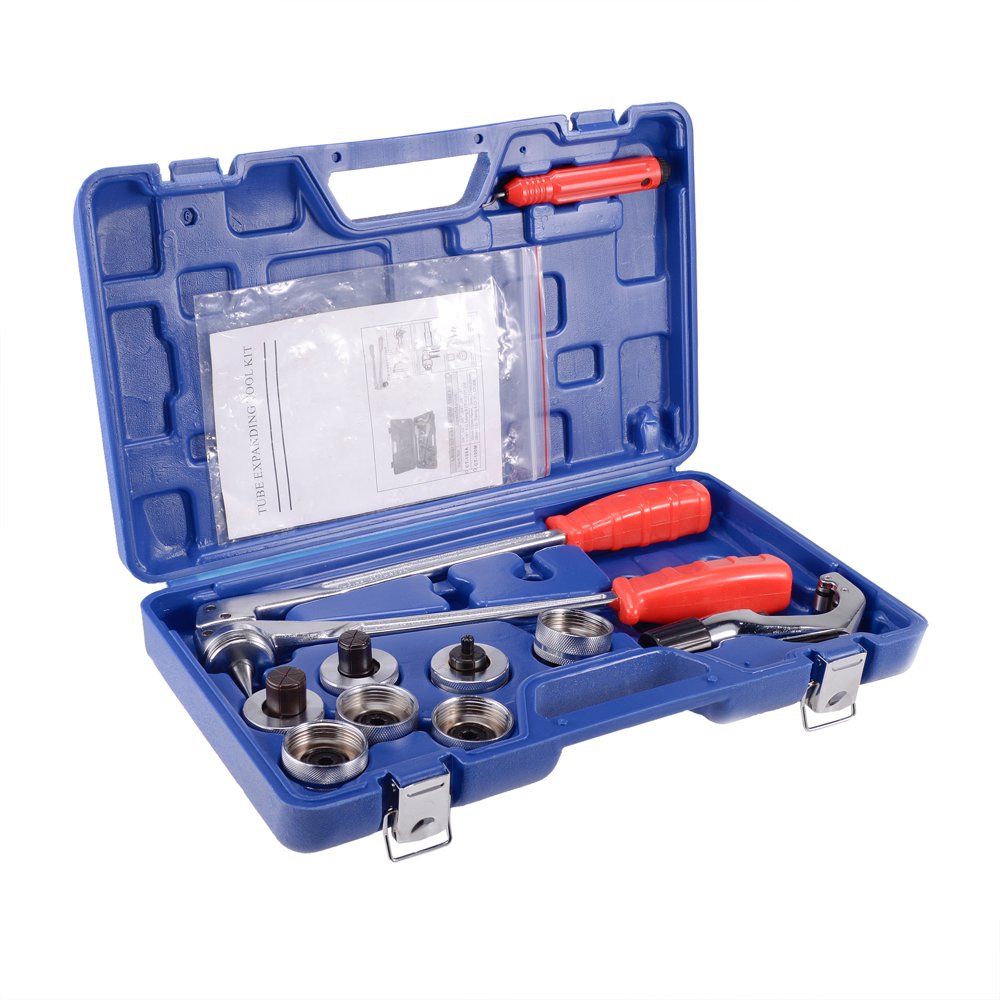 Tek Motion Lever Tube Expanding Tool Kit Air Condition Swaging Pipe Copper 7 Pieces Pipe