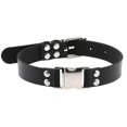 thumbnail image 2 of Nuevo collar gargantilla con cierre magnético de cuero sintético estilo punk gótico negro de estilo Harajuku para mujer y hombre, joyería de rock y metal para fiestas, accesorios góticos, morado, 2 of 5