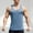 Blue, variant on Men's Gym Bodybuilding Stringer Tank Top Workout Muscle Cut Shirt Fitness Sleeveless Vest Tank Top Striped