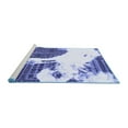 thumbnail image 2 of Ahgly Company Machine Washable Indoor Square Oriental Blue Modern Area Rugs, 8' Square, 2 of 4