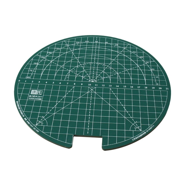DYNWAVECA Raquette de Tennis de Table Plateforme de Coupe en Caoutchouc Tapis de Travail Compact Établi Rond 3mm d'Épaisseur