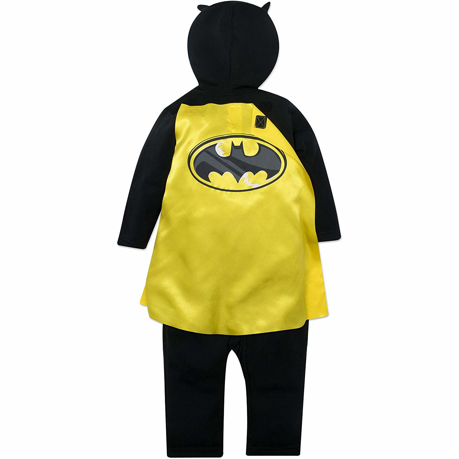 NEW Boys Fleece Sleeper 0-3 Months Bodysuit Batman Hood Outfit Costume Hero 