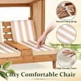 thumbnail image 5 of UBesGoo Toddler 2-Seater Patio Daybed with Canopy, Kids Wooden Outdoor Lounge with Cushion & Side Table, Brown Cedar Frame, 5 of 17