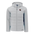 thumbnail image 2 of Men's Cutter & Buck Gray Washington Commanders Helmet Evoke Hybrid Eco Softshell Recycled Full-Zip Hoodie Jacket, 2 of 3
