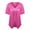 Hot Pink, variant on Prolriy Summer Tops for Women 2024 Women's Fashionable Spring and Summer Short Sleeved V Neck Solid Color Sequined T Shirt Womens Tops Blue L