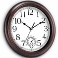 thumbnail image 2 of 12 Inch Outdoor Wall Clock with Thermometers, Vintage Silent Wall Clocks Battery Operated, Retro Non-Ticking Clock Decorative for Living Room, Patio, Kitchen, Office, Bathroom, Bedroom(Bronze), 2 of 8