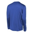 thumbnail image 6 of Mens Long Sleeve PosiCharge Competitor Polyester Tee Shirt True Royal L, 6 of 8