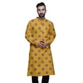 thumbnail image 3 of Atasi Mens Summer Kurta Shirt Printed Long Kurta Cotton Poplin Ethnic Shirt, 3 of 7