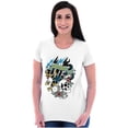 thumbnail image 3 of Live Fast Eagle Skull Dice Tattoo Womens Slim Fit Graphic Tee Brisco Brands X, 3 of 5
