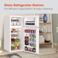 thumbnail image 5 of MAGIC CHEF 4.5-cu. ft. Mini Refrigerator with Freezer in White, HMDR45W, 5 of 20