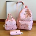 thumbnail image 2 of Weebloom Large School Backpack With Lunch Box Pencil Case For Kids Girls Cute 3Pcs School Bags Set Large Capacity 3 Piece Cute Cartoon Travel Bookbag Middle High School College Pink, 2 of 6