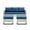 Off White/Navy, variant on PARKWELL Outdoor Sectional Furniture Sets - 3 Pieces Patio Conversation Set with Cushioned Sofa and Ottomans - Blue