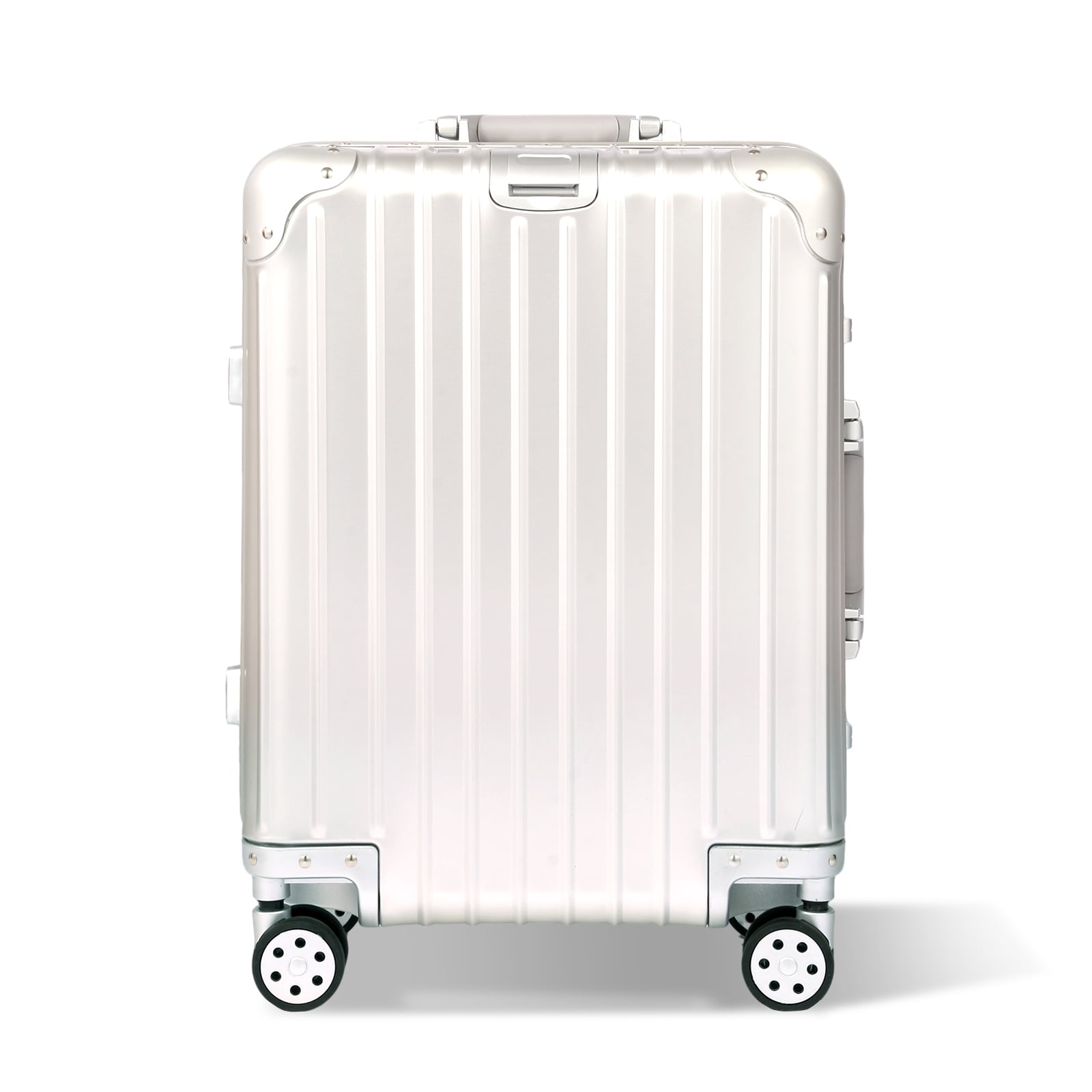 Gliderra All Aluminum Carry on Luggage 20 inch Lightweight Durable Suitcase Silver