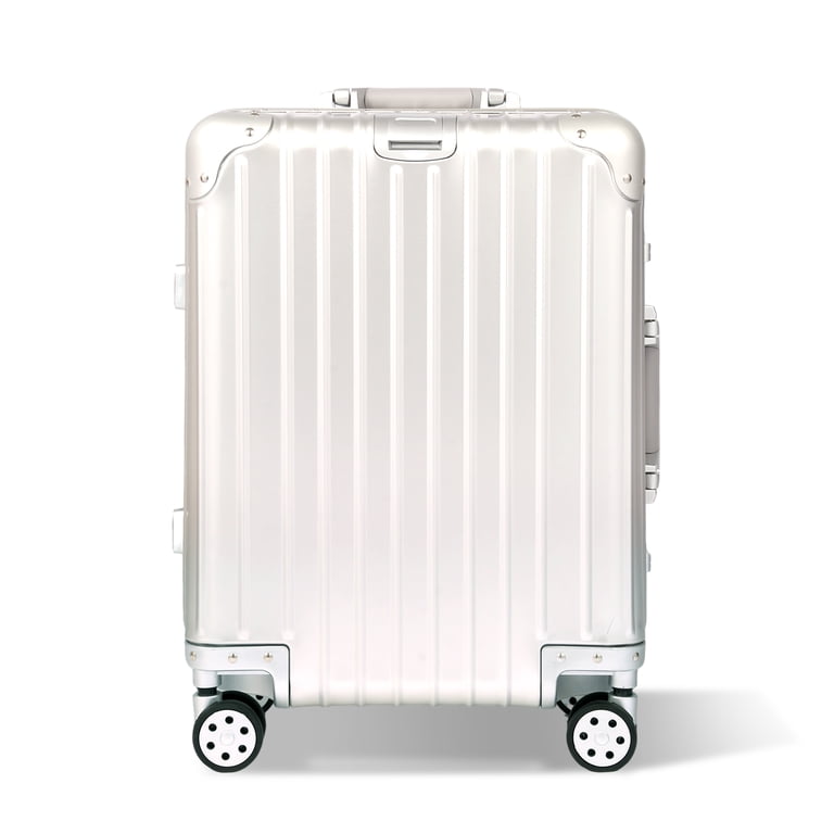 Simcat All Aluminum Carry On Suitcase, Aluminum Hard Shell