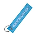 thumbnail image 3 of Runquan Portable Key Chain Key Fob Embroidery Car Key Holder for Adults and Children Sky Blue, 3 of 6