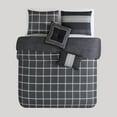 thumbnail image 3 of Bebejan Kyle 5 Piece Comforter Set, Queen, Black,  100% Cotton Sateen, Reversible, All Season, Cozy Comfort, 3 of 11