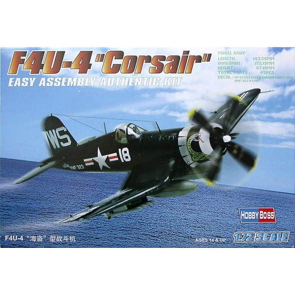 HobbyBoss 80218 Chance Vought F4U-4 Corsair 1/72 Scale Plastic Model Kit