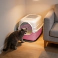 thumbnail image 4 of Deeceymbur Litter Box Enclosed Cat Litter Box with Removable Lid Front Entry Cat Toilet Odor Control Easy Clean Large Pan for Indoor Cats, 4 of 6