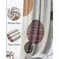 thumbnail image 6 of Abstract Geometric Blackout Curtains 96 Inch Length 2 Panels Set, Farmhouse Vintage Polka Dot Red Brown Full Shading Curtains for Windows, Blackout Curtains for Bedroom Living Room 52"x96", 6 of 8