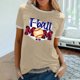 thumbnail image 2 of Elegante blusa de manga corta con cuello redondo y manga abullonada de punto para mujer OAVQHLG3B Store lin121212, 2 of 5
