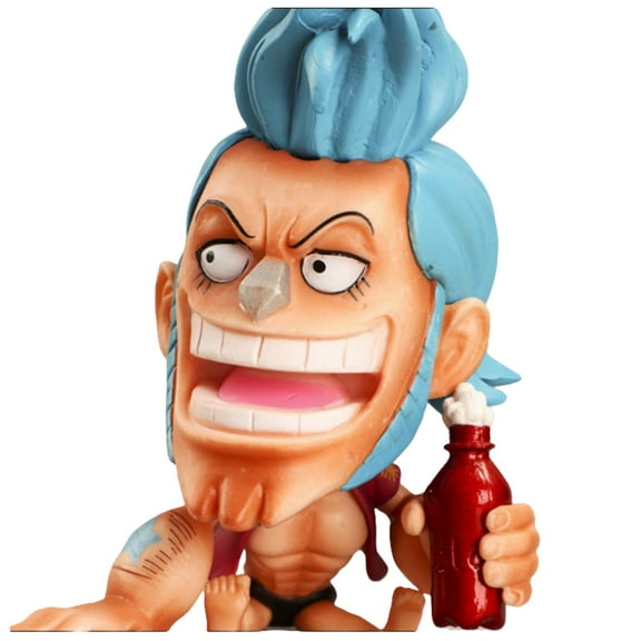 Action Toys Otaku Favorite Static Q Version FRANKY Figure Toys Statue PVC Character Model Gift Ornaments